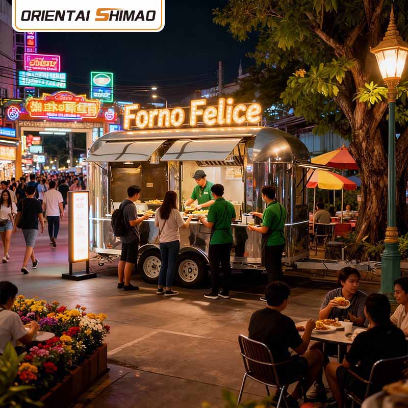 Mobiilne pood Flower Truck Street Food Catering Food Trailer Food Truck